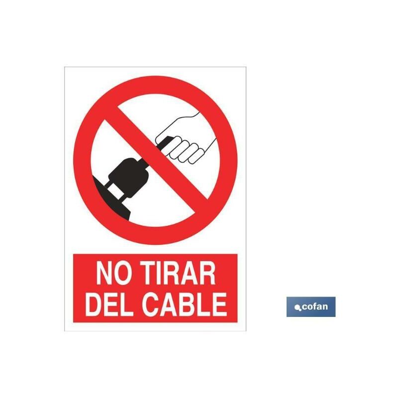 

PLIMPO señal poliestireno 420x297mm. no tirar del cable