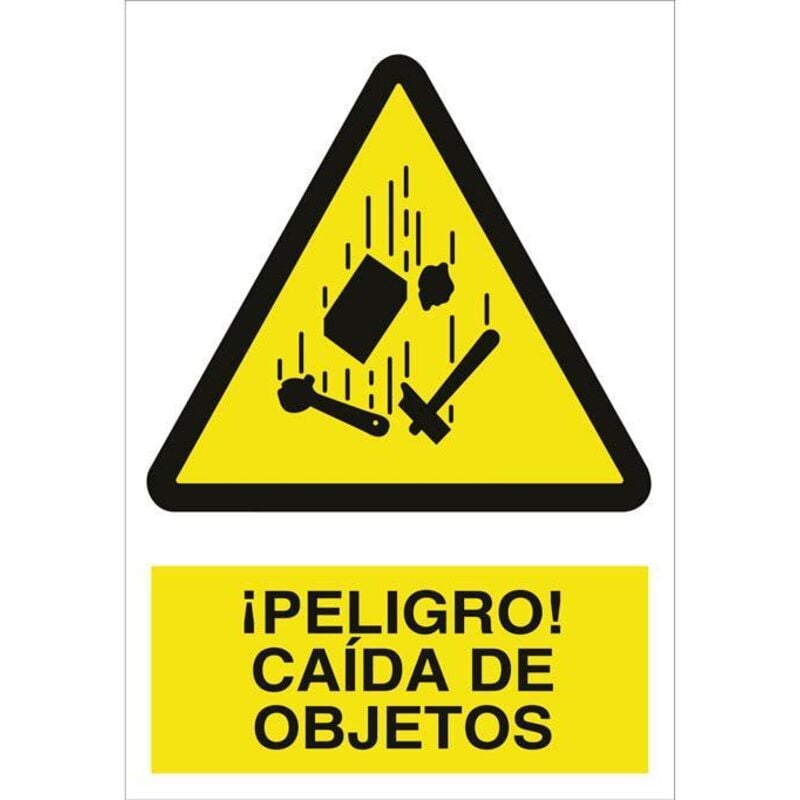 

PLIMPO señal poliestireno 420x297mm. ¡peligro! caída de objetos