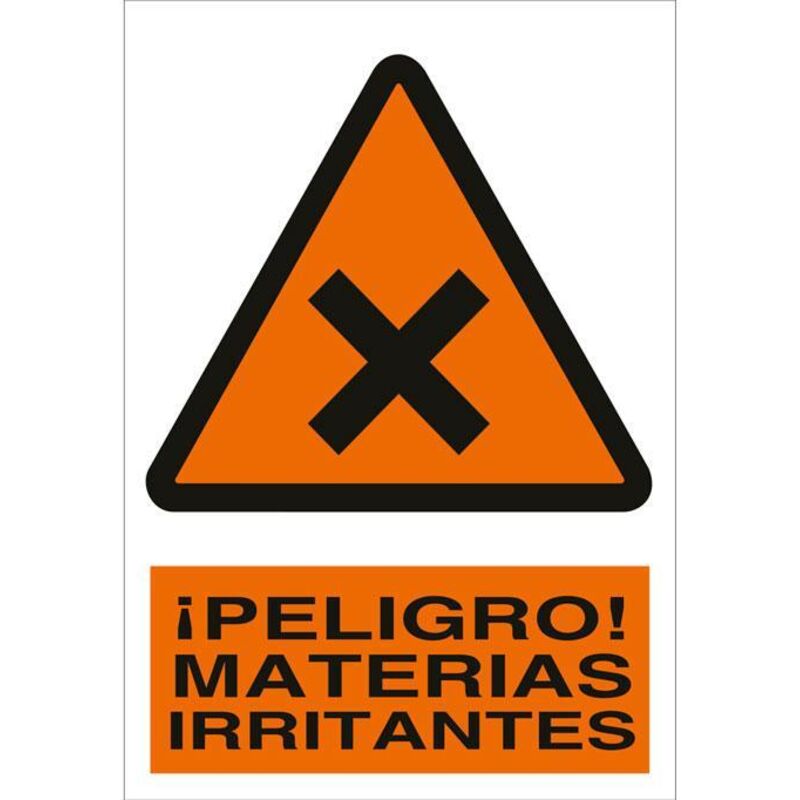 

PLIMPO señal poliestireno 420x297mm. ¡peligro! materias irritantes