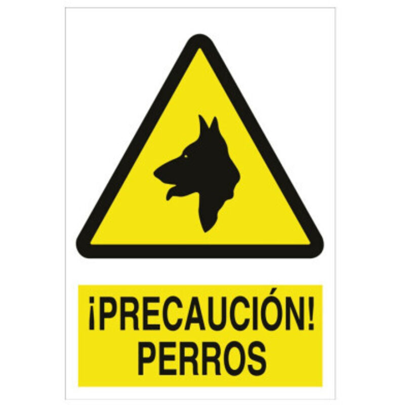 

PLIMPO señal poliestireno 420x297mm. ¡precaución! perros