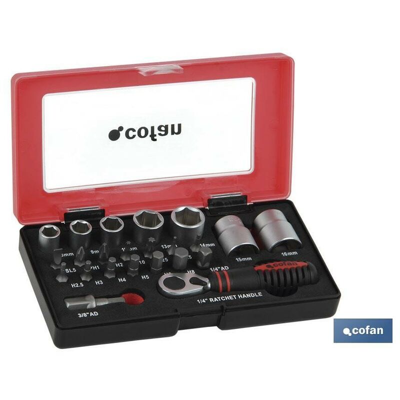 

Otros - Set mini carraca vasos y puntas 14 23 pcs