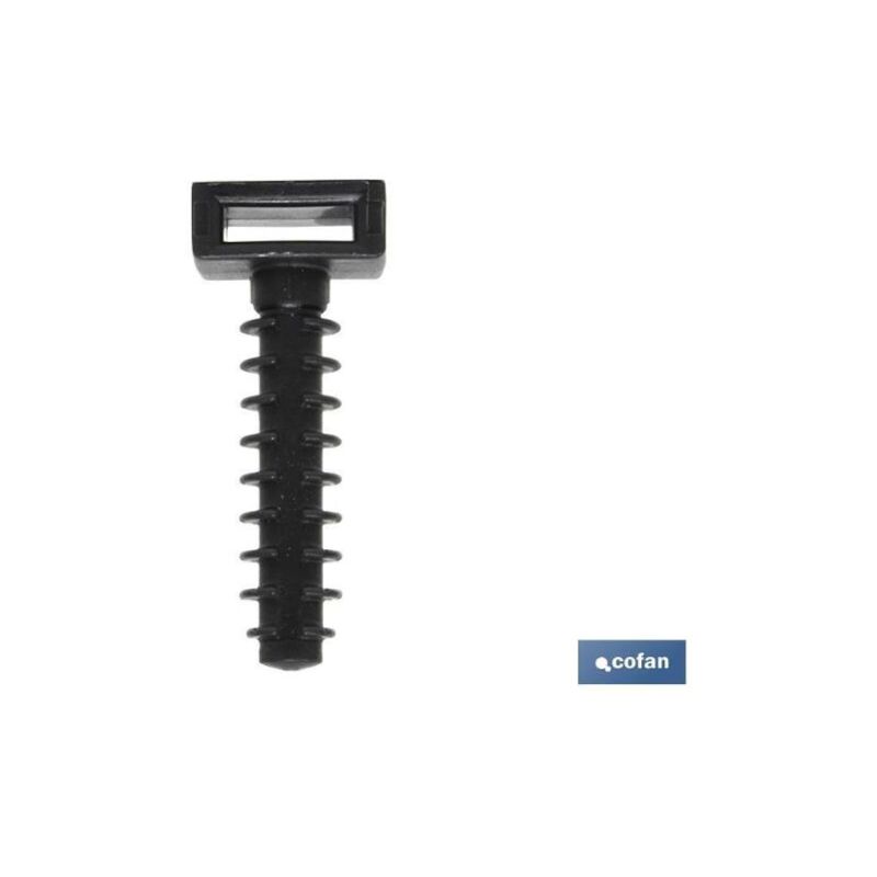 

PLIMPO taco bridas taladro color negro 6 mm caja 100 unid.