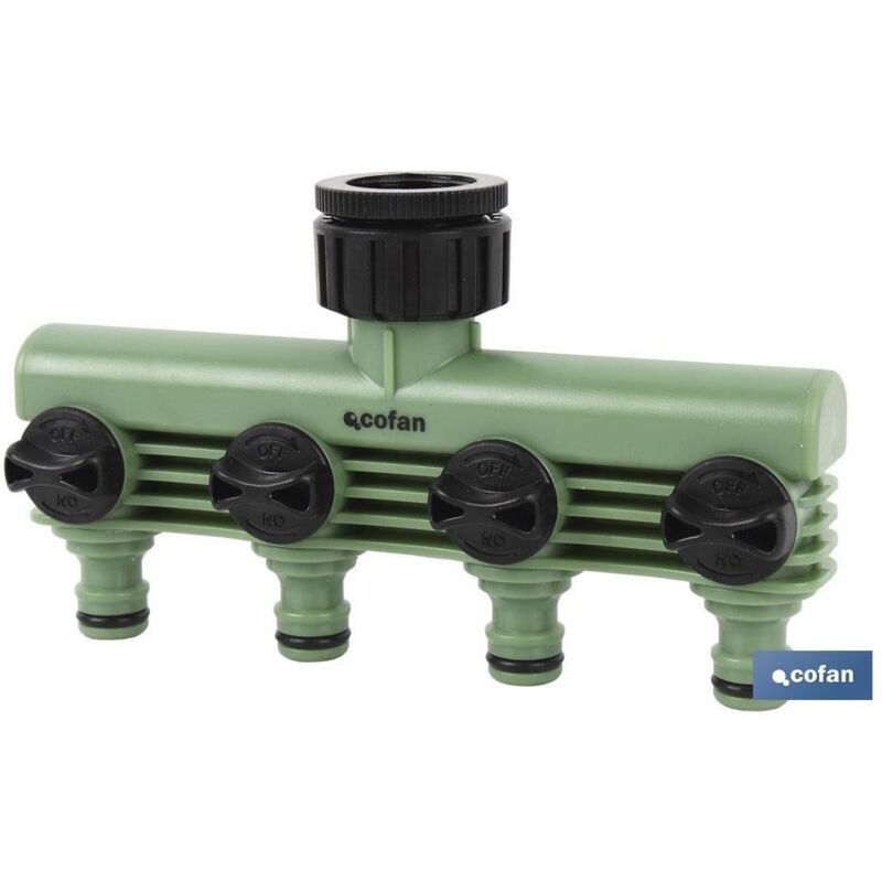 

Colector de riego con 4 salidas ajustables
