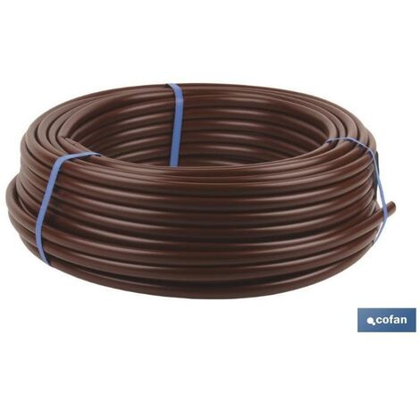 PLIMPO tubo 100m riego goteo marron (sin goteros) ø16mm