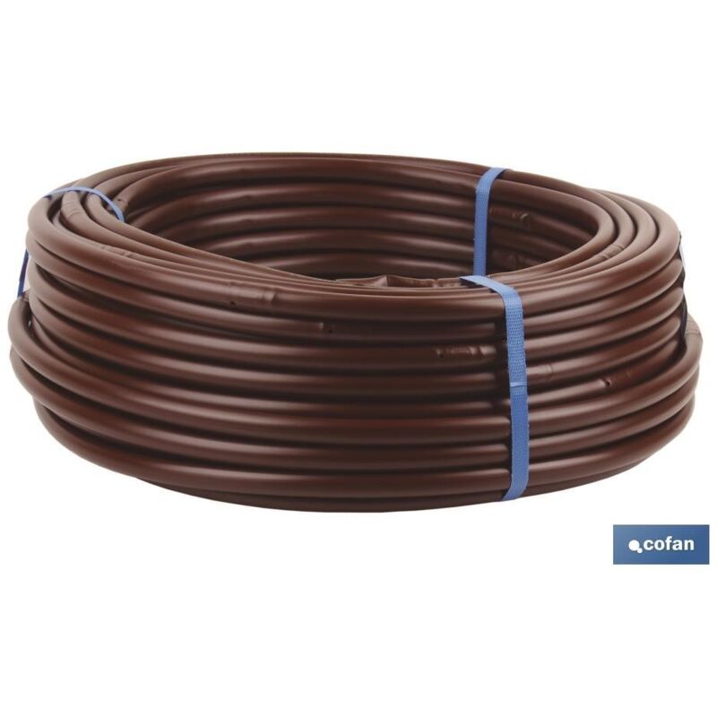 

Otros - Tubo riego goteo marrón 50m gotero a 033m Ø16mm