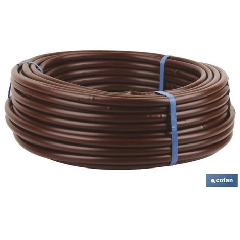 PLIMPO tubo 50m riego goteo marron (gotero a 0,33m) ø16mm