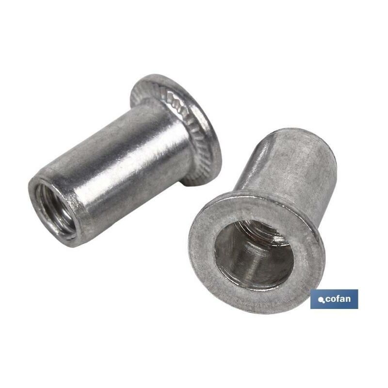 

PLIMPO tuercas remachables aluminio ancha m-8 caja 200 unid.