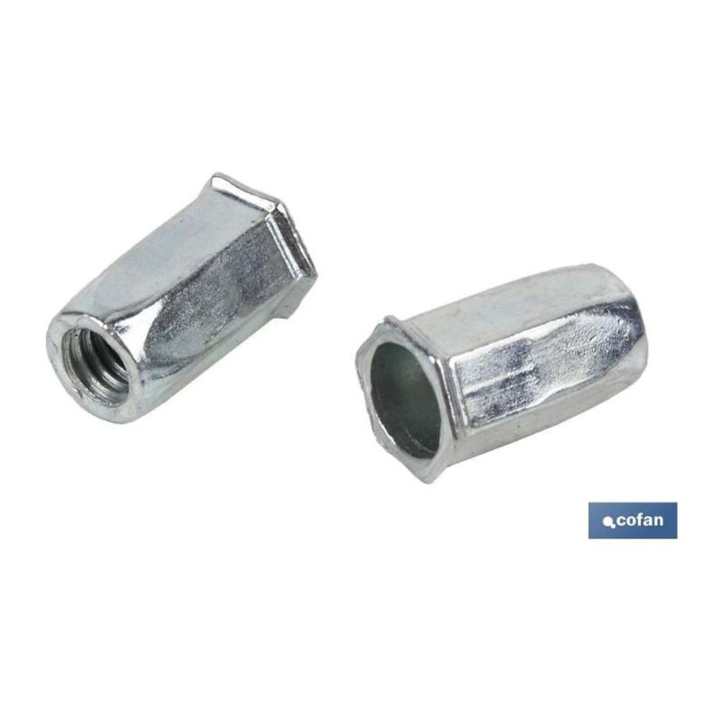 

PLIMPO tuercas remachables hexag. bajas m6 caja 200 unid.