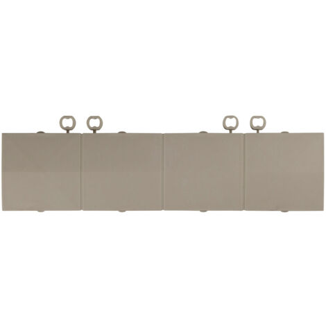 Plinthe à câbles grise épaisseur 12 mm Plinthe à dimensions 30 x 7,5 cm Plinthe en plastique clipsage facile usage intérieur et extérieur