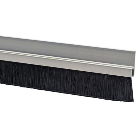 Plinthe brosse sur profil aluminium - Support H Argent 40 mm                                                                               25