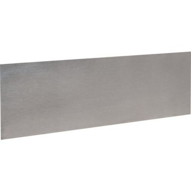 Duval - Plinthe de bas de porte plate inox satiné Hauteur 250 mm