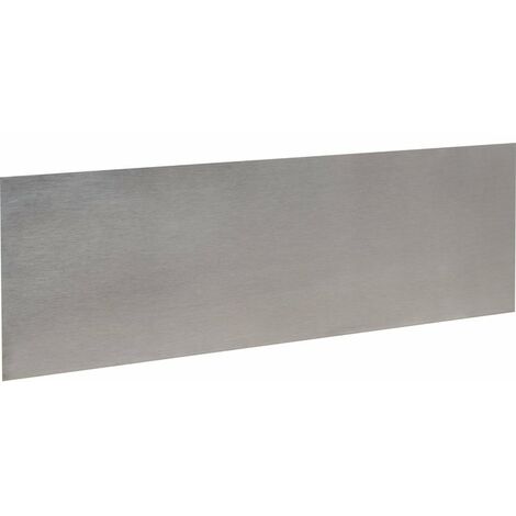Plinthe de bas de porte Plate Inox satiné - Duval - 930x250 adhésif
