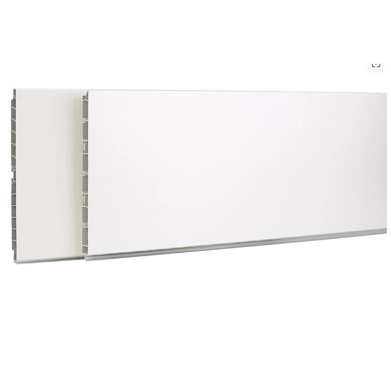Plinthe de caisson en pvc - hauteur 150 mm - longueur 3,85 m - finition alu Synercia