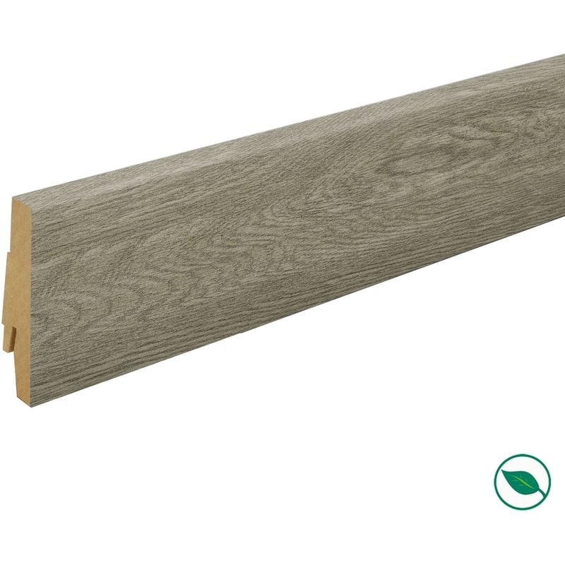 Pack 5 Plinthes décoratives 5966 chêne khaki 2400 x 70 x 19 mm.PEFC 70%