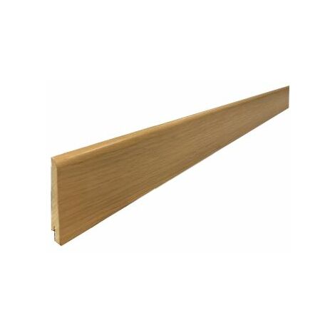 Plinthe bois plaquée chêne naturel huilé 15x80x2400 mm – Finition élégante – Compatible avec parquets massif et contrecollé