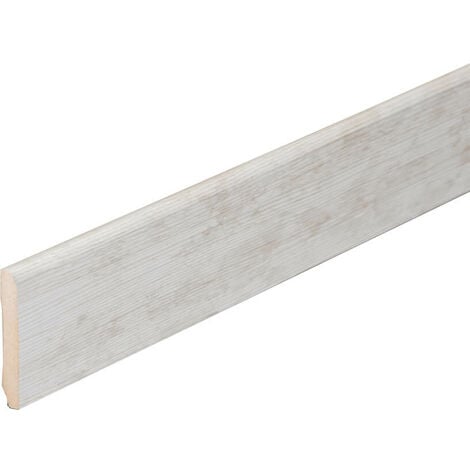 MON MARCHÉ DÉCO Plinthe MDF 2 m - Frêne Clair - 70 x 10 mm