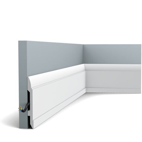 Plinthe moderne au motif linéaire SX104 - L200 x H14,8 x L1,7 cm - ORAC DECOR