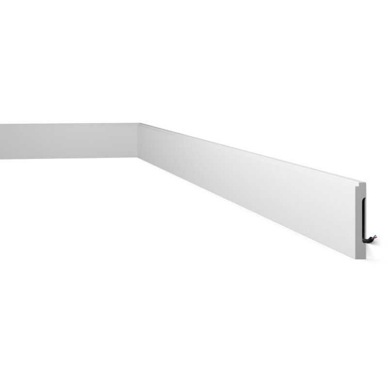 NMC - Plinthe FD1 wallstyl Noel Marquet Profil de décoration design moderne blanc 2 m