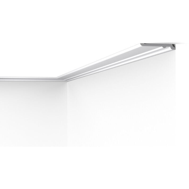 NMC - Plinthe FD21 wallstyl Noel Marquet Moulure décorative Corniche design moderne blanc 2 m