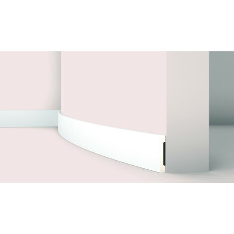 Plinthe NMC FD2S Flex WALLSTYL Noel Marquet Moulure décorative flexible Cimaise Encadrement de porte design moderne blanc 2 m