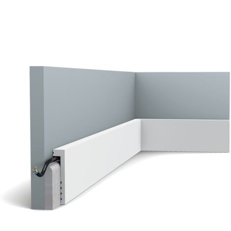 SX171 Plinthe de rénovation Orac Decor - 10x2,2x200cm (h x p x L) - surplinthe décorative polymère A l'unité , A peindre