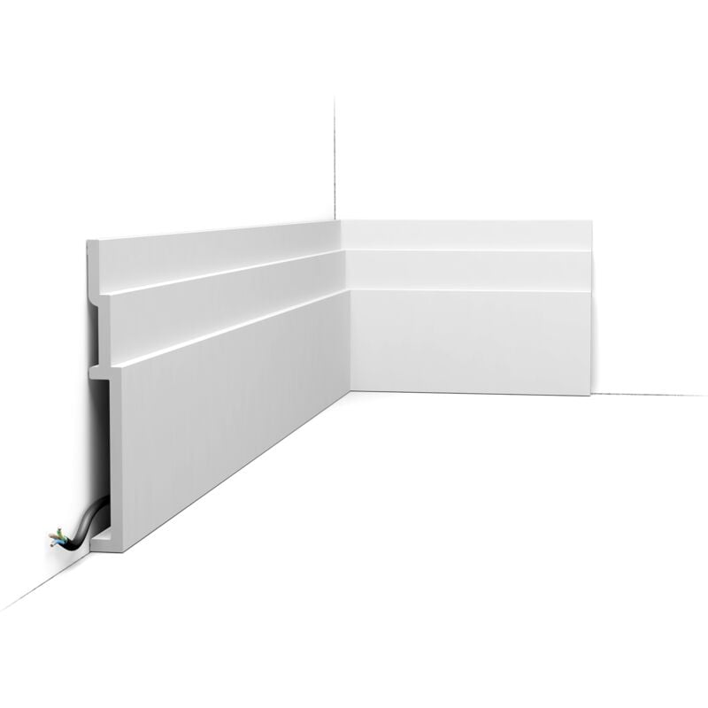 SX181 Plinthe Orac Decor - 20 x 2,2x200cm (h x p x l) - plinthe décorative polymère Pack 2 pièces