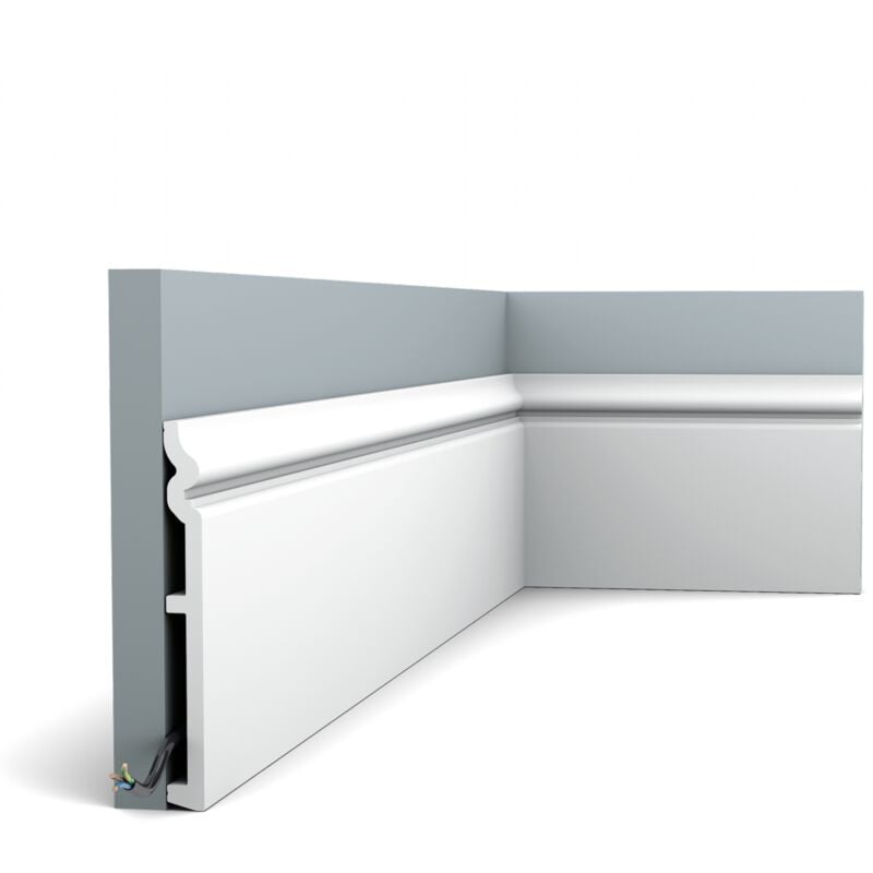 Orac - SX206 contour Plinthe Decor - 18 x 1,8 x 200cm (h x p x l) - plinthe décorative polymère a l unité