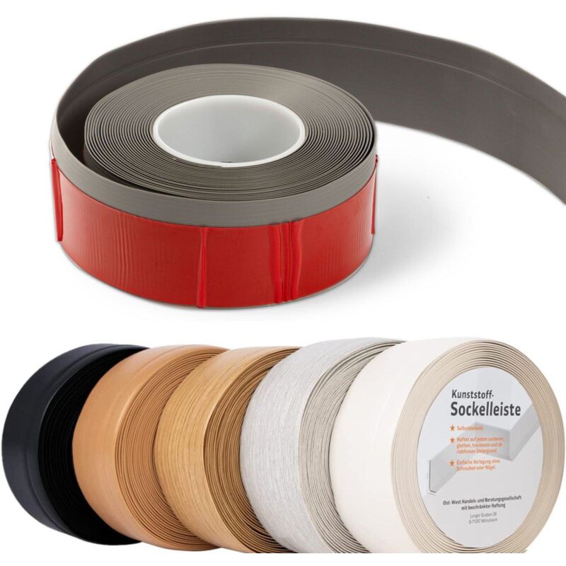 Plinthe Oslo 50 x 15 mm Gris Longueur: 25 mètres