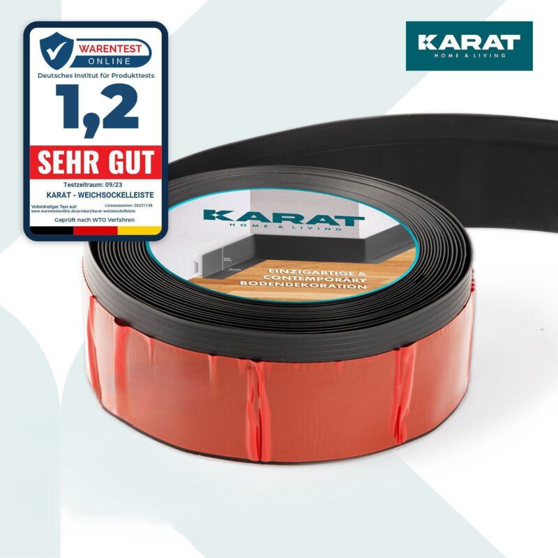 Karat - Plinthe Oslo 50 x 15 mm Noir Longueur: 50 m