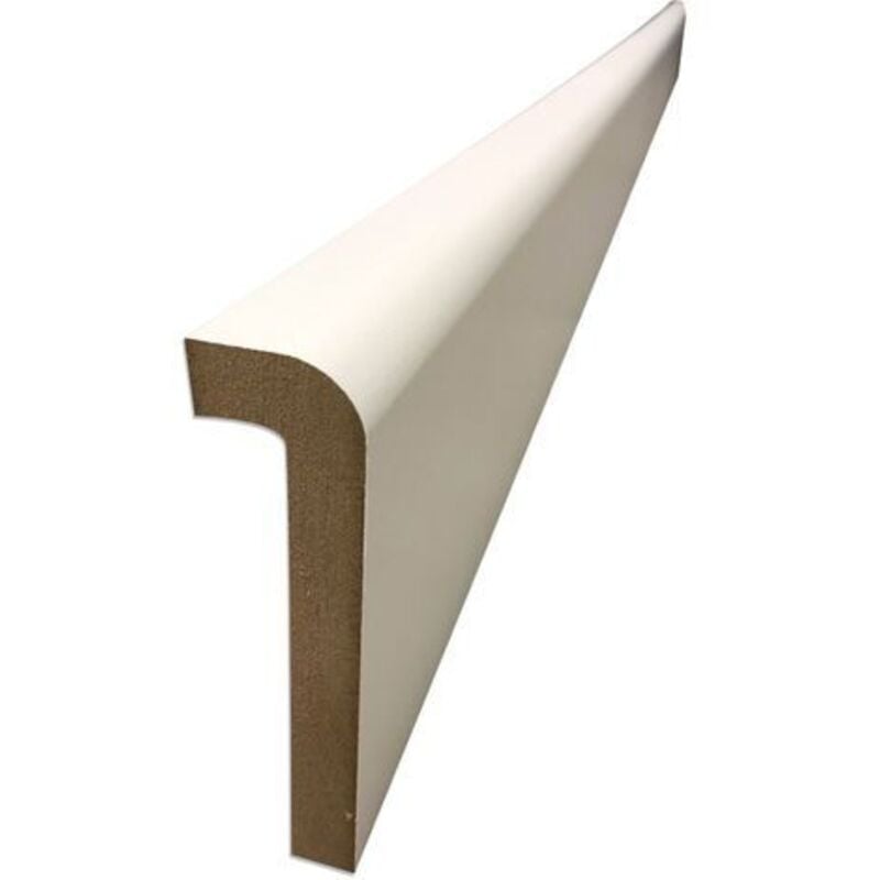 Plinthe plaquee blanche de recouvrement 25x98x2400mm pour des projets de renovation