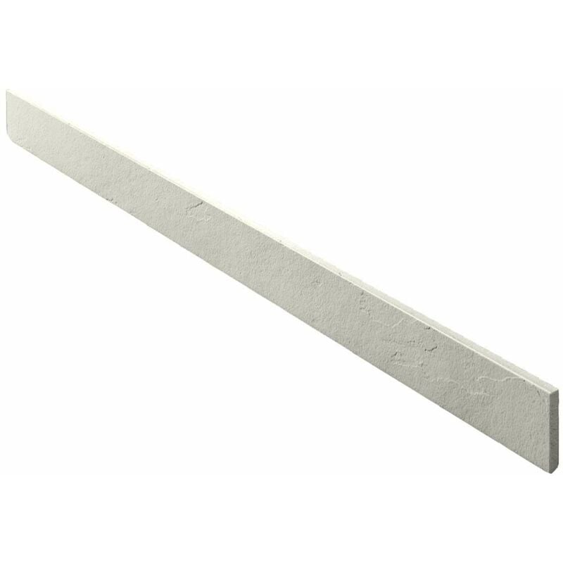 Poalgi - Plinthe pour receveur de douche blanc Marfil, L.9 x l.140 cm, finition ardoise