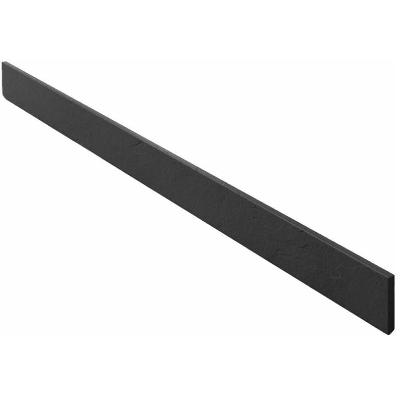 Poalgi - Plinthe pour receveur de douche noir Antracita, L.9 x l.100 cm, finition ardoise