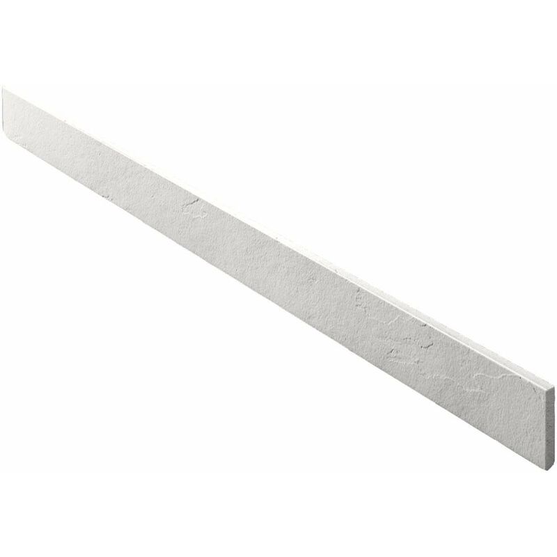 Poalgi - Plinthe pour receveur de douche blanc Blanco, L.9 x l.100 cm, finition ardoise
