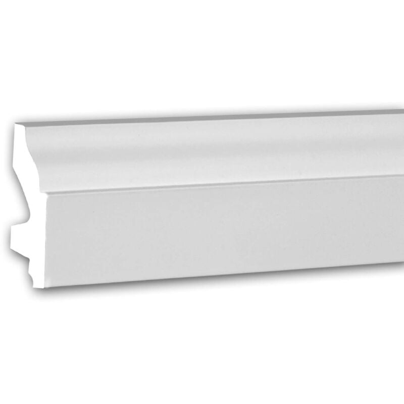 Plinthe Profhome 153111 Planchette Moulure en stuc Moulure décorative style Néo-Classicisme blanc 2 m
