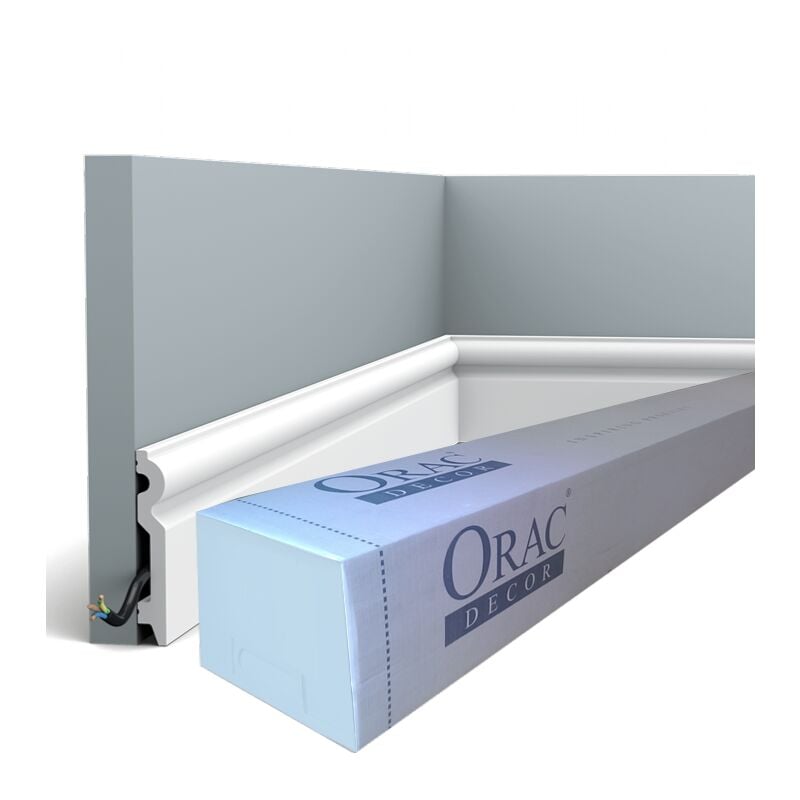 SX137 Plinthe Orac Decor - 10x1,5x200cm (h x p x l) - moulure décorative polymère Carton complet