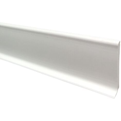 Plinthe autocollante flexible de 50 x 20 mm. Longueur 5 m blanc - Cablematic