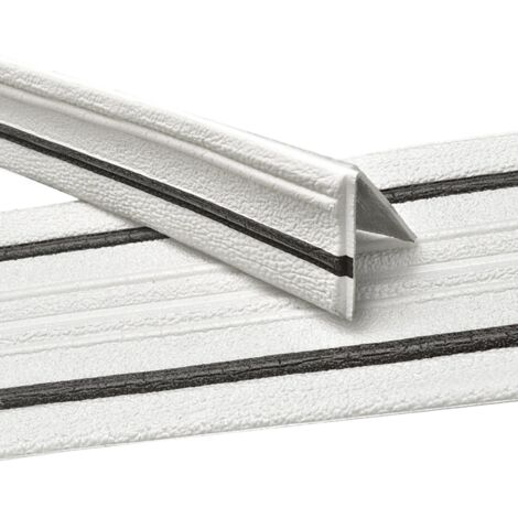 Plinthe souple autocollante pour mur, moulure flexible, plinthe de finition, plinthe de finition, moulures de plafond, bordure murale (blanc avec ligne noire)