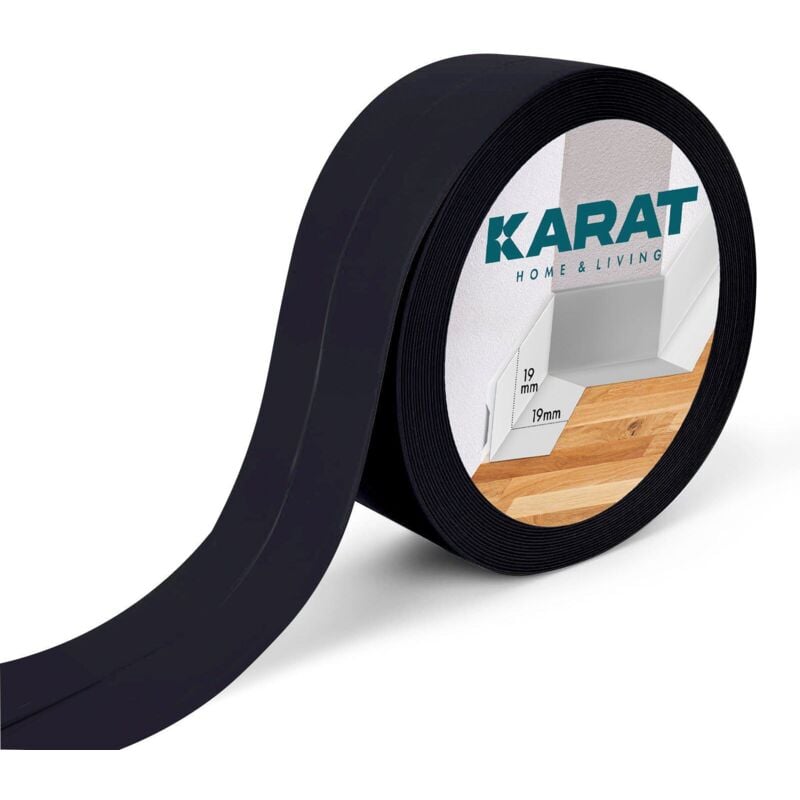 Plinthe souple Riga 19 x 19 mmm Noir Longueur: 25 m