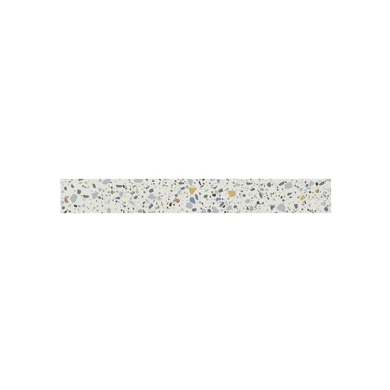 Plinthes pour Carrelage grès cérame effet terrazzo epoca - Blanc - Plinthe 60x7,5 cm boîte de 6 ml Gioia Materia Blanc