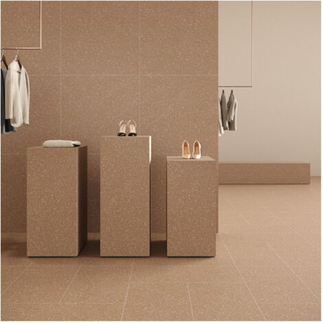 Plinthes pour Plinthes pour Carrelage effet Terrazzo PALACIO - Copper - Plinthe 60x7 cm boîte de  ml - Copper - Copper - Plinthe 60x7 cm boîte de  ml