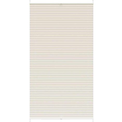 Plisé Para Ventana Persiana 100X200cm Crema vidaXL