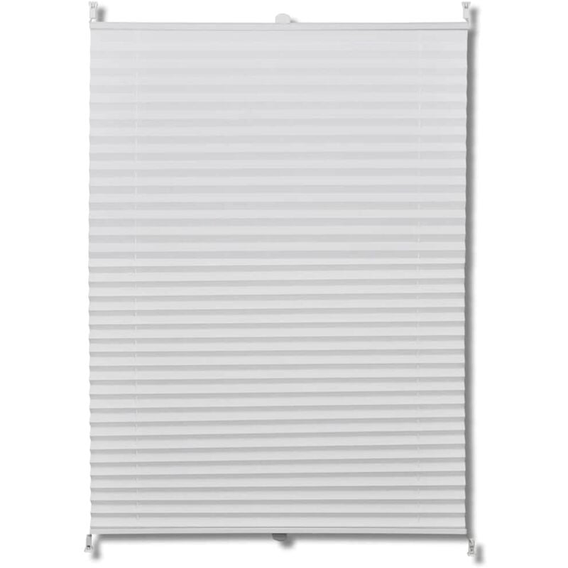 

Plisse Persiana Cortina Plisada Blanca 70x125cm - Blanco - Vidaxl