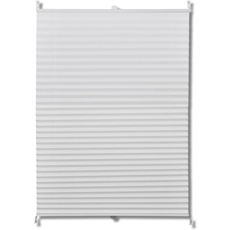 

Plisse Persiana Cortina Plisada Blanca 70x150cm - Blanco - Vidaxl