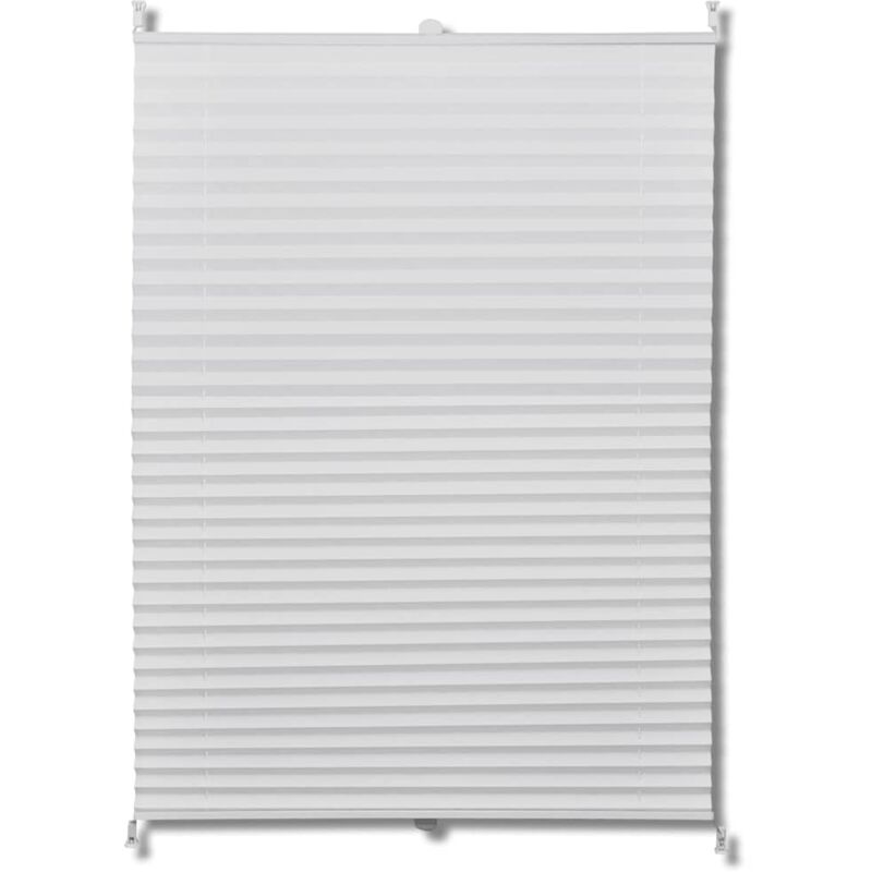 

vidaXL Plisse Persiana Cortina Plisada Blanca 90x200cm - Blanco
