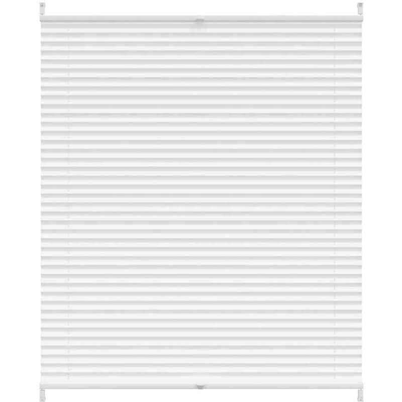 

Plisse Persiana Cortina Plisada Blanca 100x125cm - Blanco - Vidaxl
