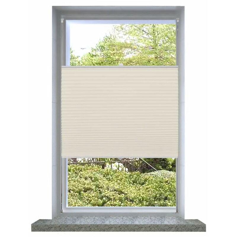 

Plise Para Ventana Persiana 50X100cm Crema