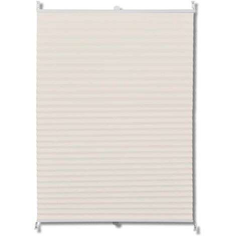 Plisé Para Ventana Persiana 50X125cm Crema