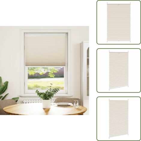 Plisé Para Ventana Persiana 70X125cm Crema - Persiana creme