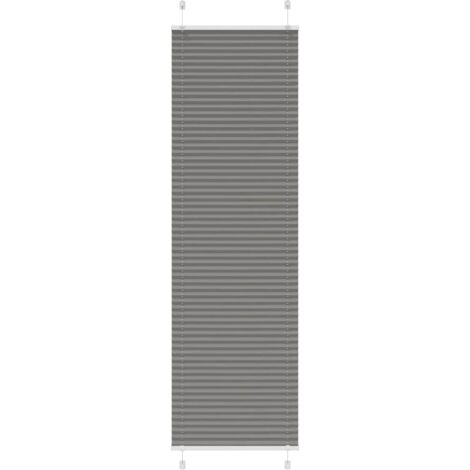 Plissee Anthrazit 55x200 cm Stoffbreite 54,4 cm Polyester vidaXL