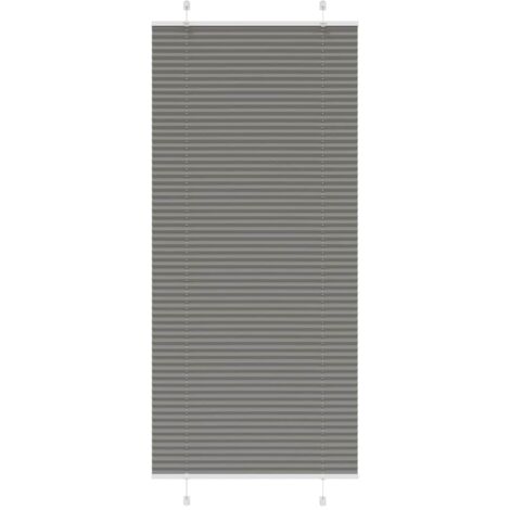 Plissee Anthrazit 85x200 cm Stoffbreite 84,4 cm Polyester vidaXL